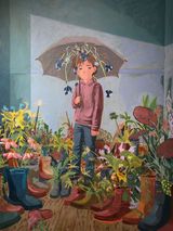 The Indoor Parade of Mislabeled Houseplants by Trnz contemporary artwork painting