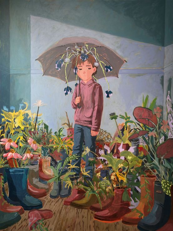 The Indoor Parade of Mislabeled Houseplants by Trnz contemporary artwork Painting
