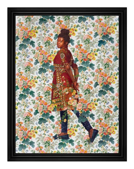 Portrait of Ya Fatu Conteh by Kehinde Wiley contemporary artwork Painting