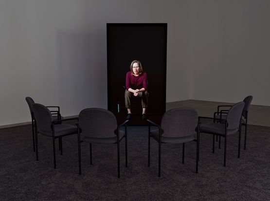 This meeting is being recorded by Andrea Fraser contemporary artwork Moving Image
