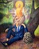 The Bodhisattva Clam head by Tomoaki Ichikawa contemporary artwork Painting