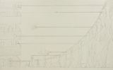 Unlimited Factor Movement of the Gaze as One Approaches to the Building by Masaya Chiba contemporary artwork drawing works on paper