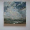 Salt Breeze Soaring Clouds by Louise Balaam contemporary artwork Painting