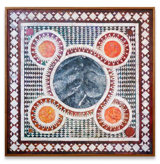 San Vitale Ravenna marble floor reconstruction by Gala Porras-Kim contemporary artwork Works on Paper