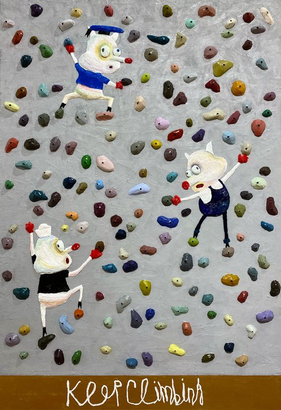 The Wall by Woo Kukwon contemporary artwork Painting