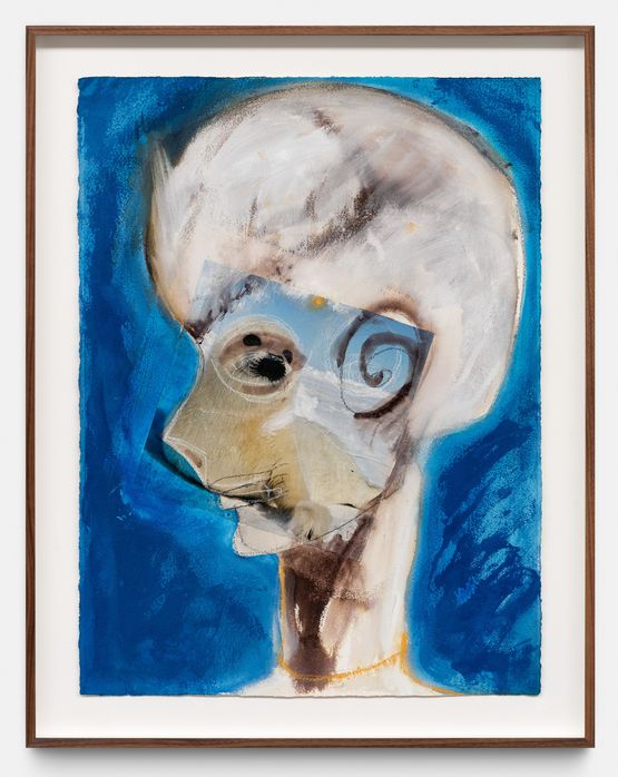 Untitled by Huma Bhabha contemporary artwork Painting