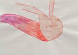 From the Dead Reckoning to Her Folds series by Iz Oztat contemporary artwork painting works on paper