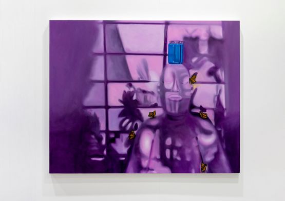 Purple blur by Mark Whalen contemporary artwork Painting