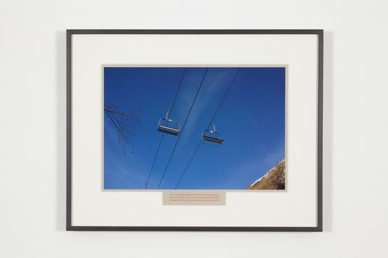 A lespere  Telesiege by Sophie Calle contemporary artwork Photography