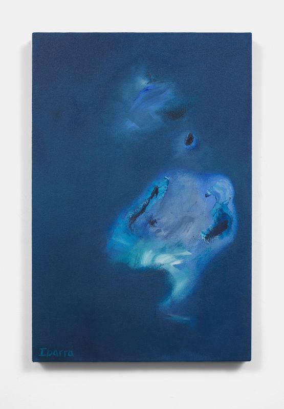 A cloud Blue Planet by Elizabeth Ibarra contemporary artwork Painting