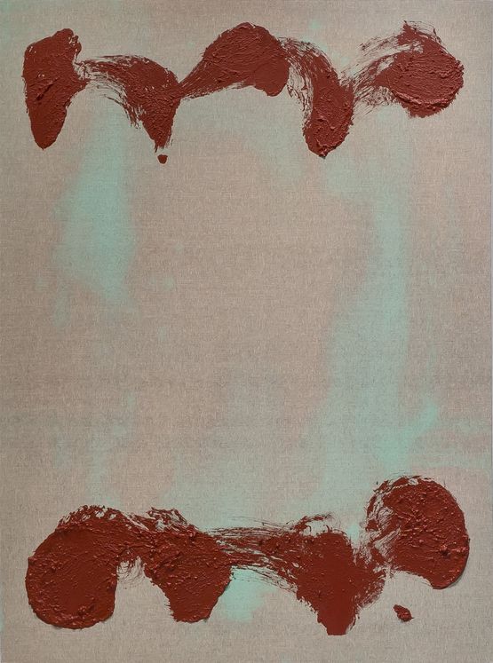 Mahk Red 1 by Byoung Cho contemporary artwork Painting