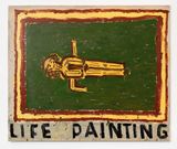 Magnet Girl Life Painting by Rose Wylie contemporary artwork painting