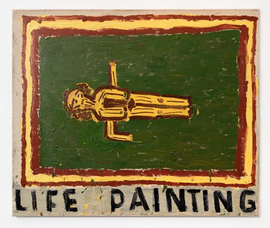Magnet Girl Life Painting by Rose Wylie contemporary artwork Painting