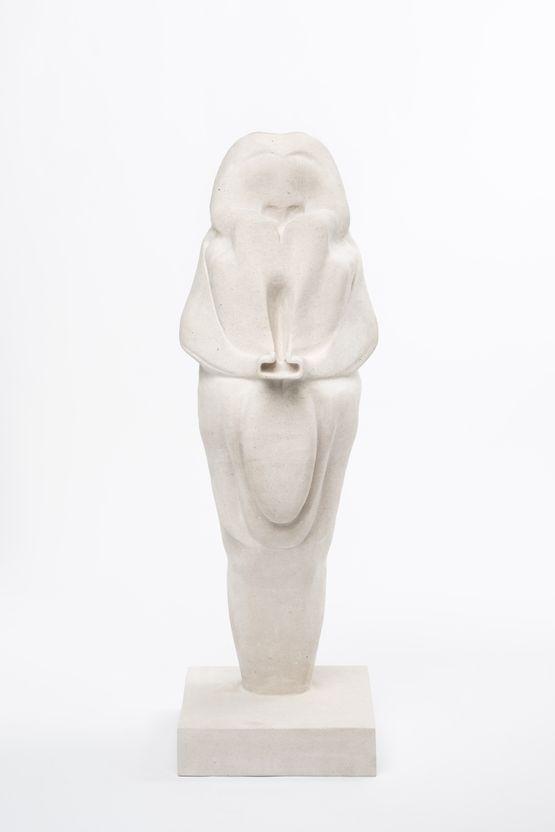 Venus of Frasassi A 10-year-old female human has ingested a rabbits brain by Marguerite Humeau contemporary artwork Sculpture