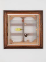 Work by Merlin James contemporary artwork mixed media