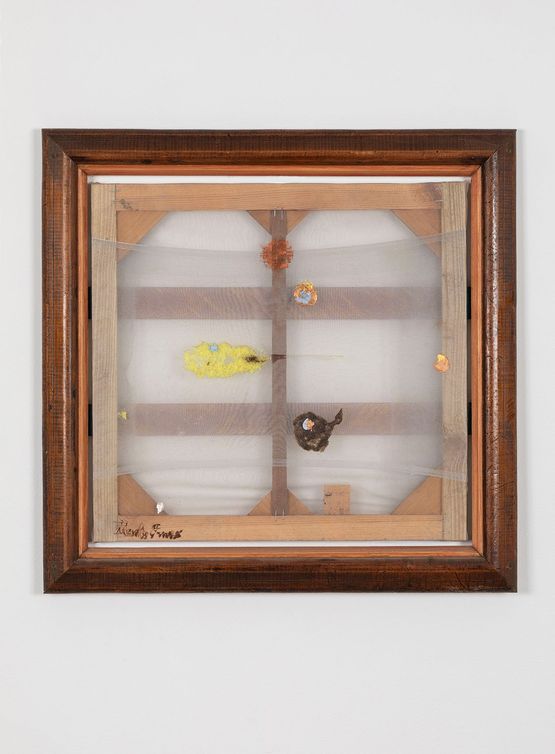 Work by Merlin James contemporary artwork Mixed Media