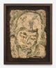 Small Head of Peggy by Leon Kossoff contemporary artwork Painting