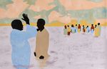 To Live Long Is To See Much Ritual Bathers III by Cassi Namoda contemporary artwork Painting
