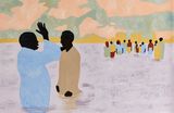 To Live Long Is To See Much Ritual Bathers III by Cassi Namoda contemporary artwork painting