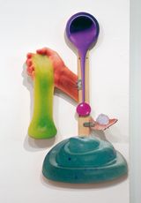 Ghost in the Liquid Room Nail Polish and Body Cream 13 by Teppei Kaneuji contemporary artwork mixed media