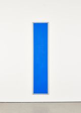 Untitled Blue Monochrome with Grey by Ian Wallace contemporary artwork painting
