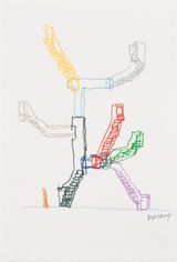 Staircases by Do Ho Suh contemporary artwork works on paper drawing