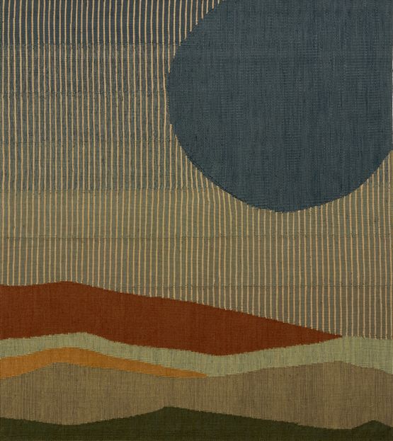 Blue Moon by Sussy Cazalet contemporary artwork Textile