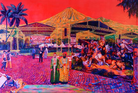 A Survival Guide to Imagining of What Wasnt Was by Zico Albaiquni contemporary artwork Painting
