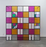 Photo-souvenir Colors light projection shadows transparency works in situ 6 by Daniel Buren contemporary artwork sculpture