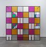 Photo-souvenir Colors light projection shadows transparency works in situ 6 by Daniel Buren contemporary artwork Sculpture