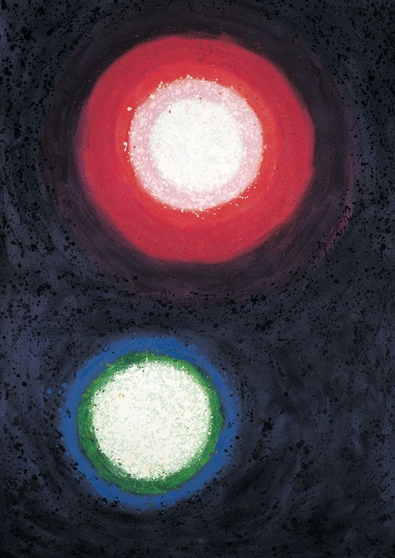 Due Universi by Hsiao Chin contemporary artwork Painting