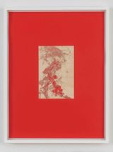 Carving 252-R RO -EX China Red by Pae White contemporary artwork works on paper
