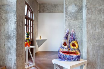 Contemporary art exhibition Ramesh Mario Nithiyendran The Mud and the Rainbow at Jhaveri Contemporary Mumbai India