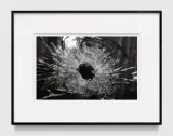 Study of Close Up of Bullethole Charlie Hebdo Paris 2015 by Robert Longo contemporary artwork drawing works on paper