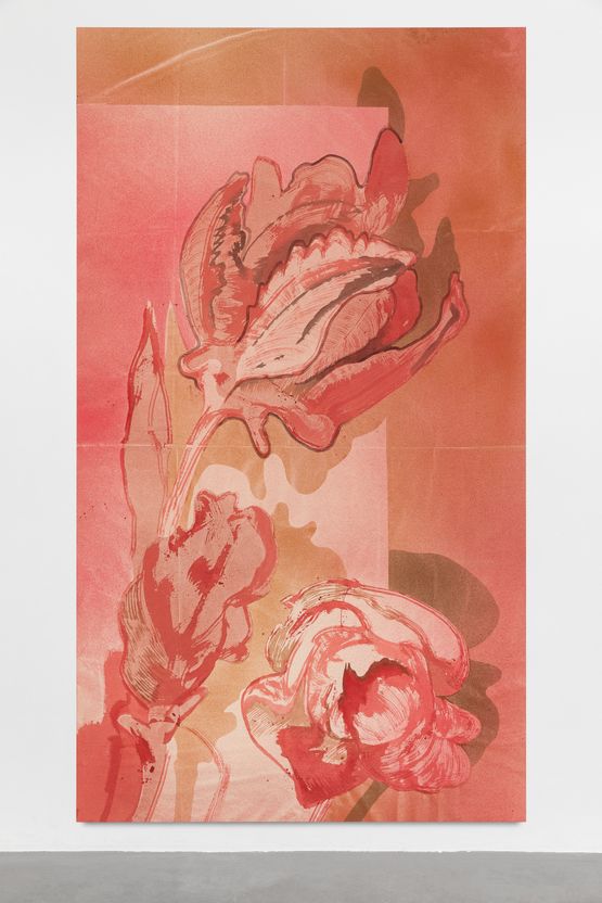 Spring of past and present Large like flowers right by Matthew Lutz-Kinoy contemporary artwork Painting