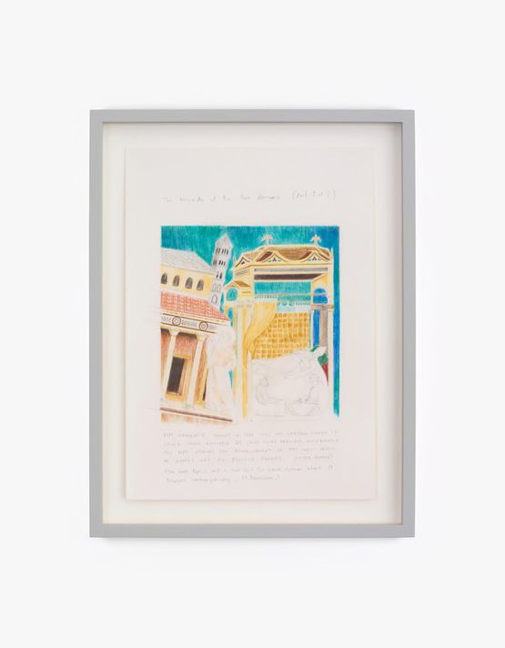 Miracle of the Two Dreams after Giotto by Isabel Nolan contemporary artwork Drawing