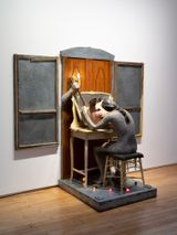The Grey Window Becoming by Edward Kienholz And Nancy Reddin Kienholz contemporary artwork sculpture