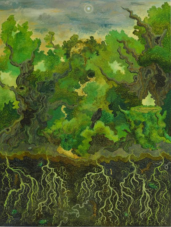 Strange Pastoral by Georg Wilson contemporary artwork Painting