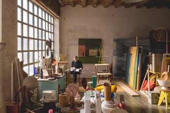 Contemporary art exhibition Ramon Enrich Architettura e Utopia at Cadogan Gallery Milan Italy