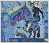 Warriors Fakes and My Aunts Mule by Mounira Al Solh contemporary artwork painting works on paper