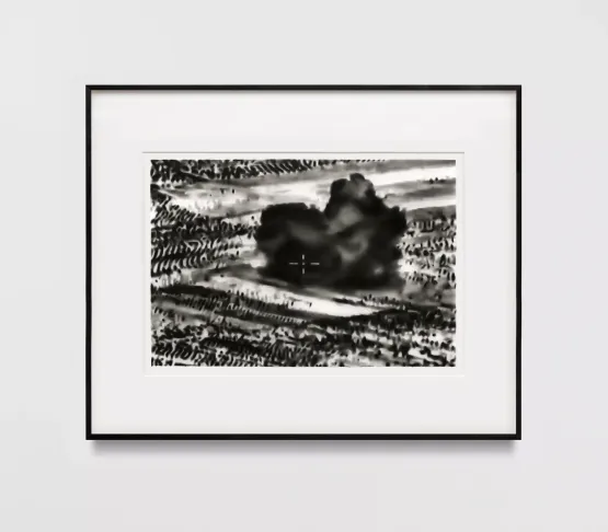 Study of Air Strike B by Robert Longo contemporary artwork Works on Paper
