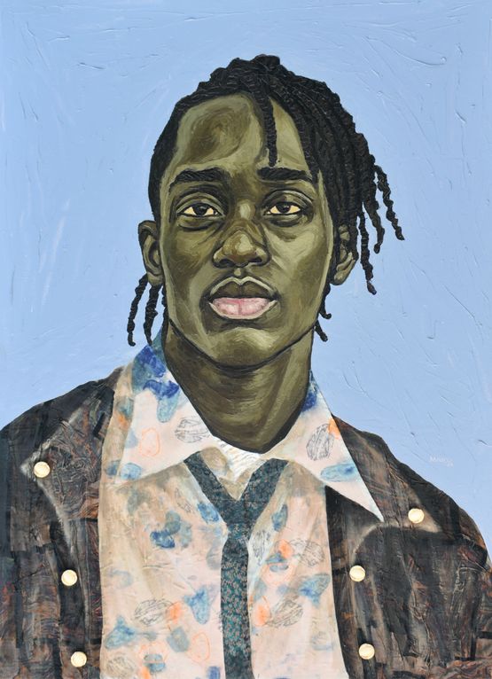 SILENT GAZE II by James Mishio contemporary artwork Painting