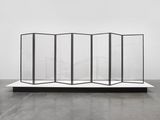 Foldsin shade also light and shade 7 leaves by Cerith Wyn Evans contemporary artwork sculpture