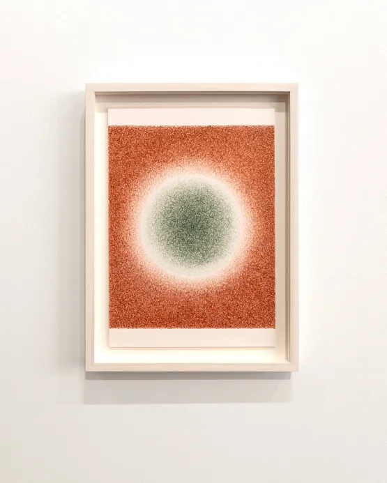 Circular glow sepia-green by Ignacio Uriarte contemporary artwork Works on Paper