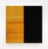 Untitled Lamp Black Quinacridone Gold by Callum Innes contemporary artwork Painting