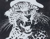 Yelling by JY contemporary artwork drawing painting works on paper
