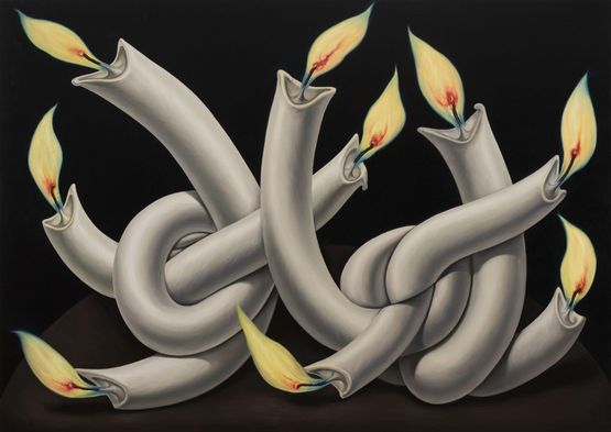 Candlelight by Zhou Song contemporary artwork Painting