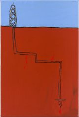 The Lands Bleed by Mia Boe contemporary artwork painting