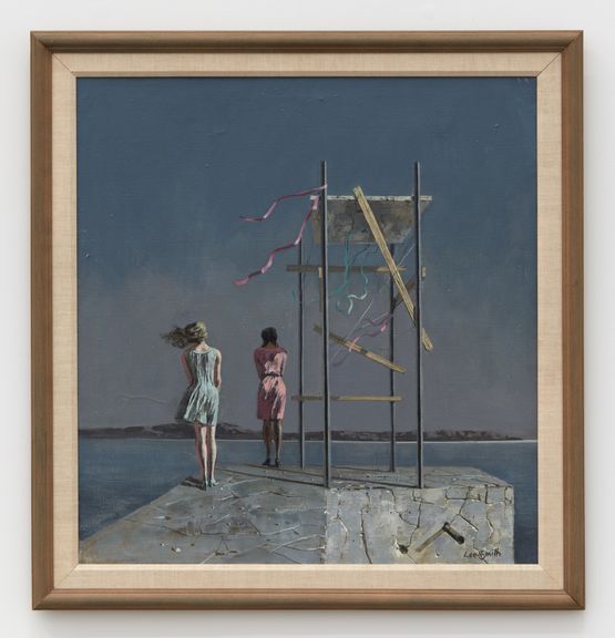 Two Girls by Hughie Lee-Smith contemporary artwork Painting
