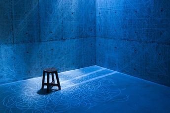 Contemporary art exhibition Takashi Ishida Burning Chair - at Taka Ishii Gallery Complex665 Tokyo Japan